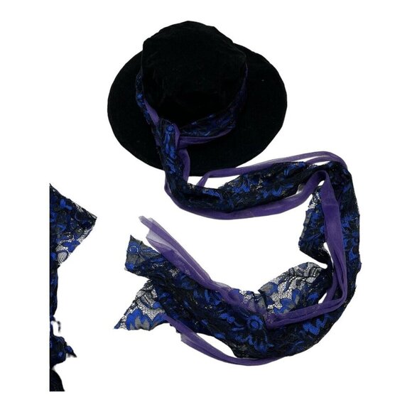 Chasing Fireflies Girls 8 Midnight Bandida Outlaw Costume Zorro Dress & Hat - Picture 13 of 15